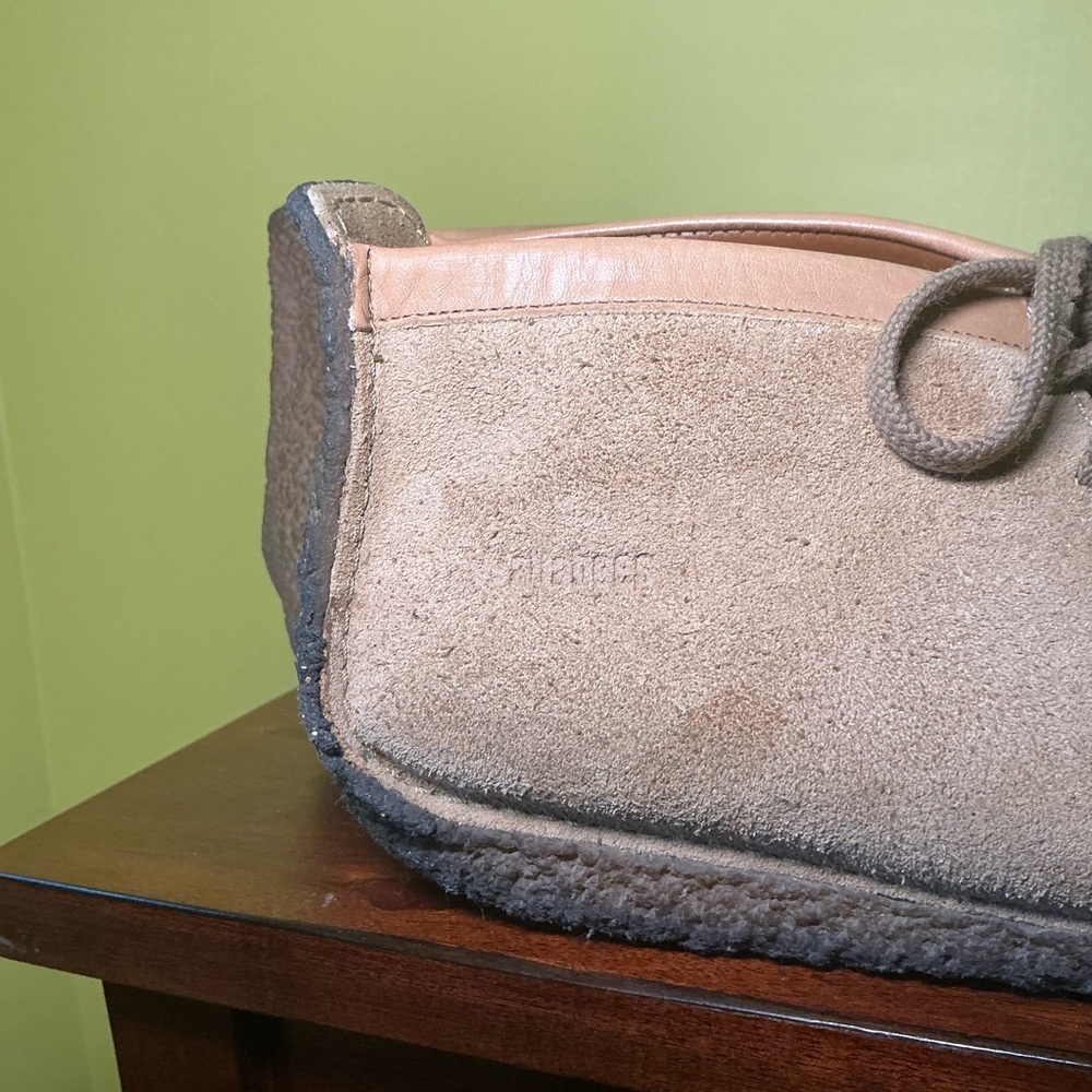 Clarks Brown Suede Casual Shoes - Picture 3 of 7